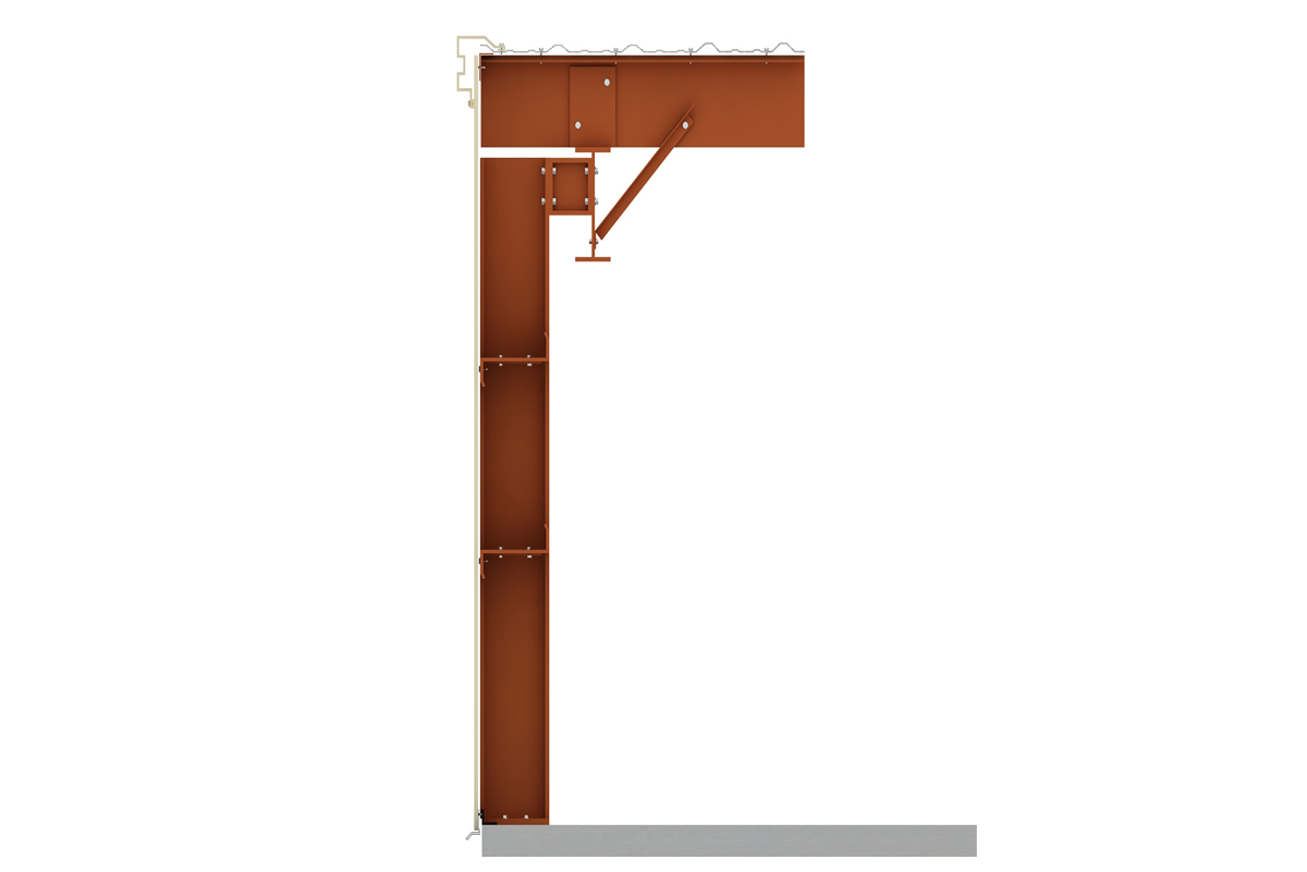 rigid frame endwall-flush girt-1200
