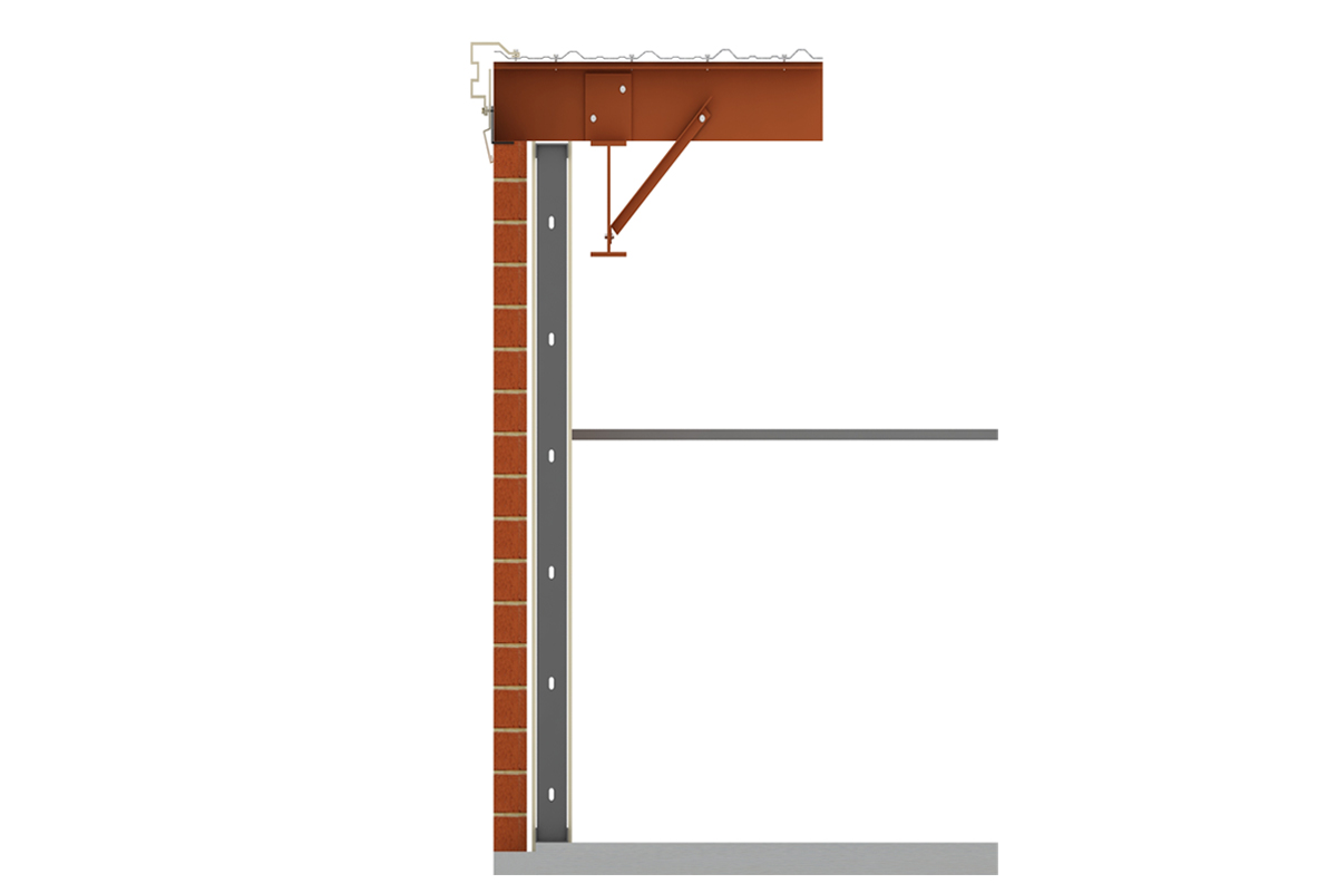 rigid frame endwall-open full height for studs and brick-1200